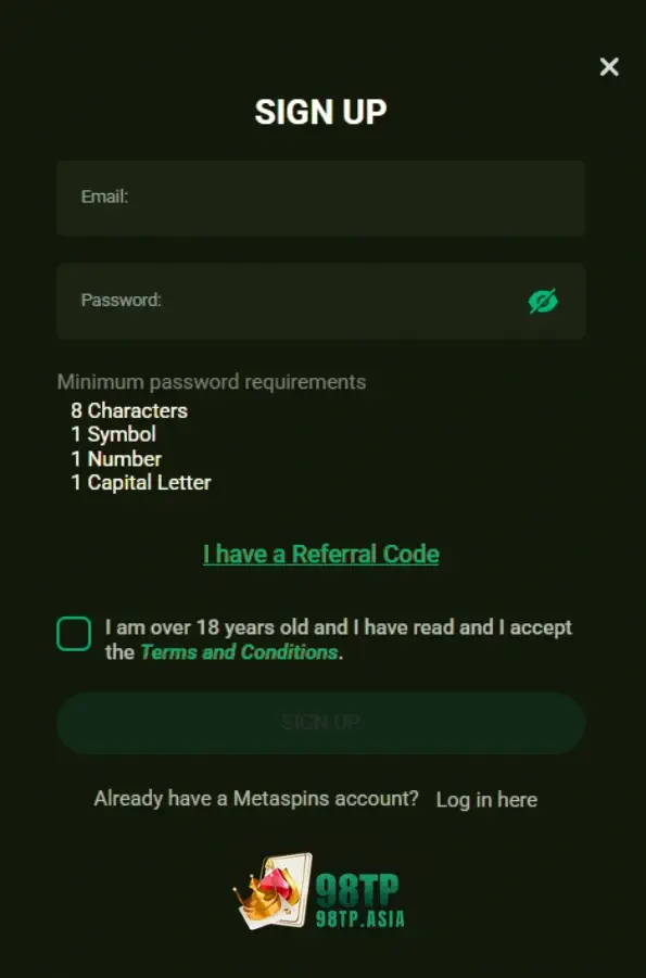 98tp register process